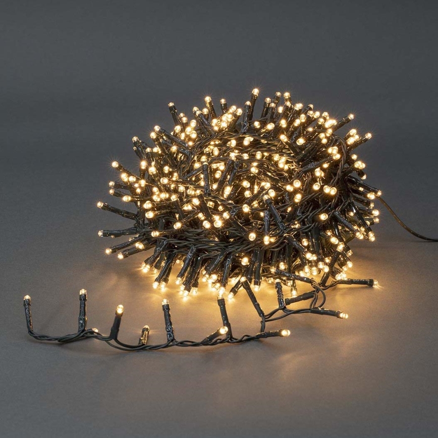Corrente exterior de Natal LED 400xLED/7 funções 11m IP44 branco quente