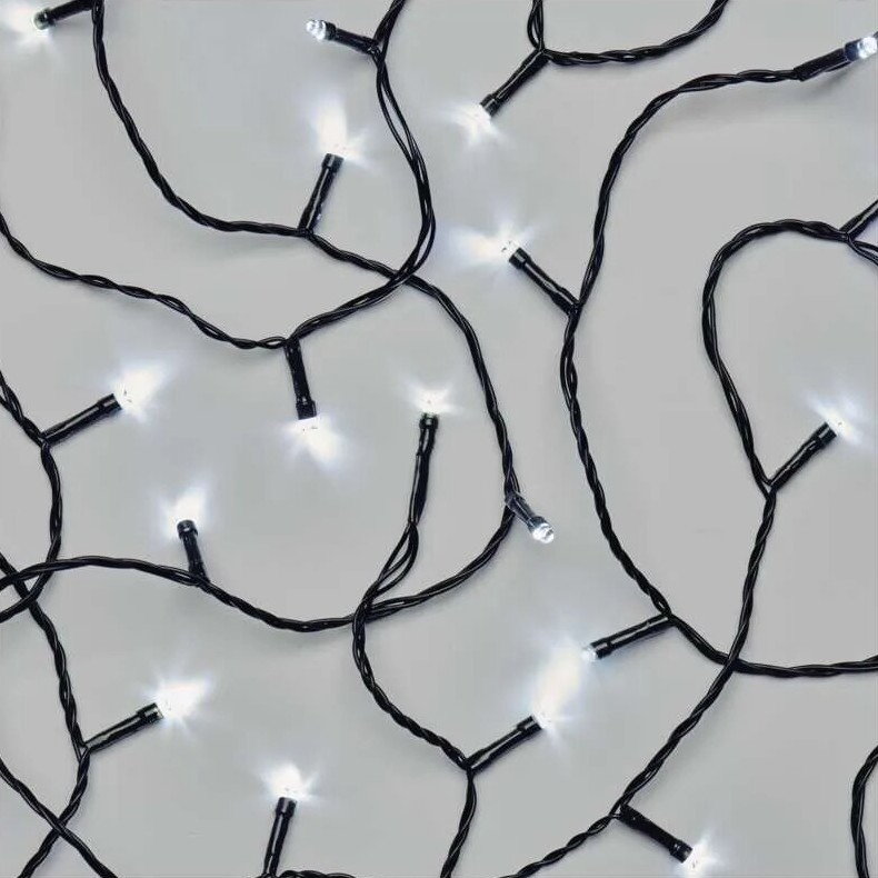 Corrente exterior de Natal LED 50xLED/5m IP44 branco frio