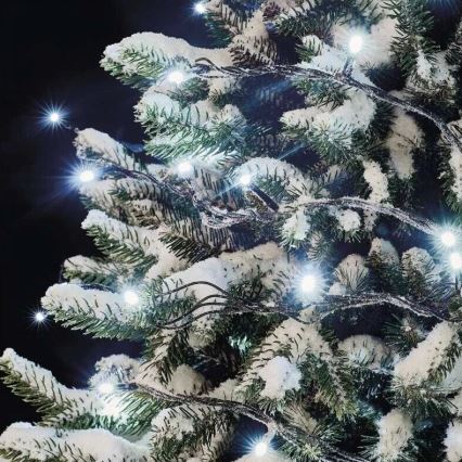 Corrente exterior de Natal LED 50xLED/5m IP44 branco frio