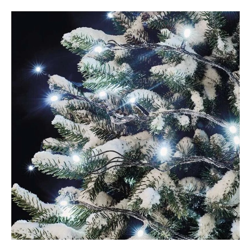 Corrente exterior de Natal LED 50xLED/5m IP44 branco frio