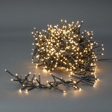 Corrente exterior de Natal LED 576xLED/7 funções 7,2m IP44 branco quente