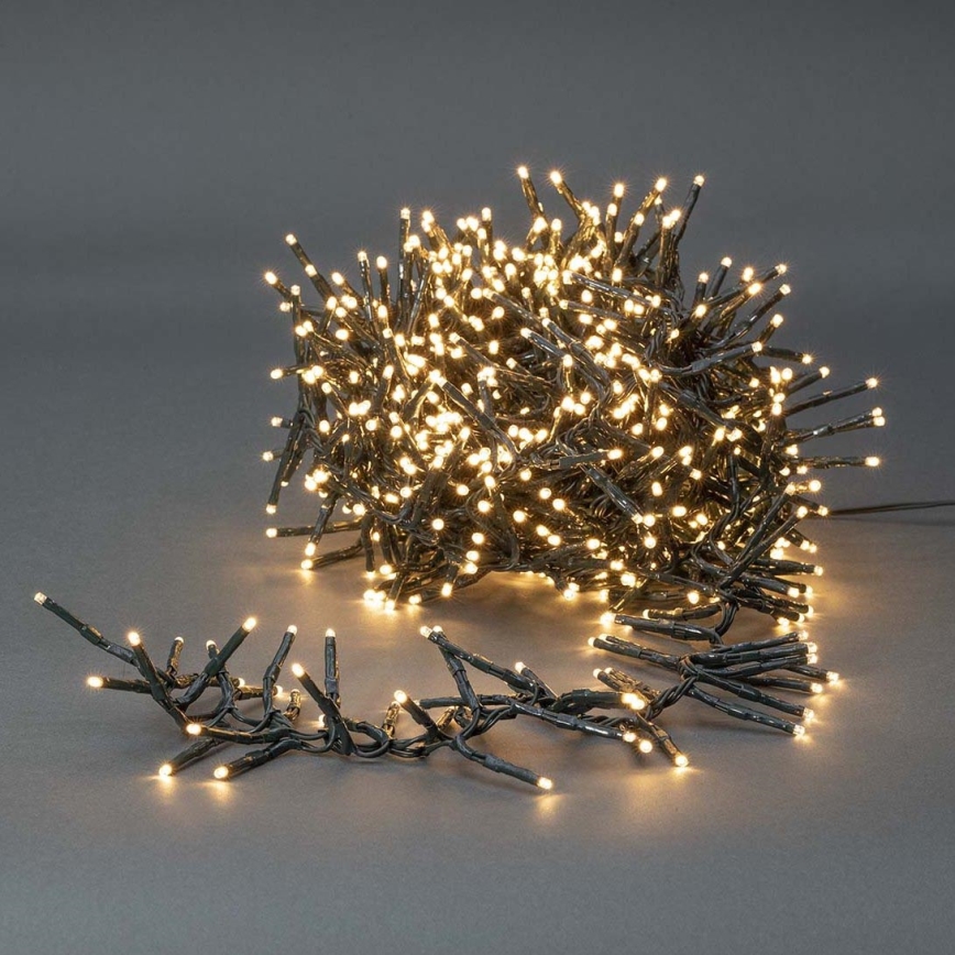 Corrente exterior de Natal LED 768xLED/7 funções 8,6m IP44 branco quente