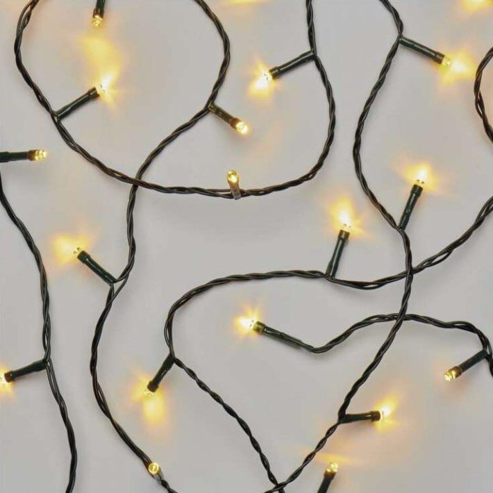Corrente exterior de Natal LED 80xLED/13m IP44 branco quente