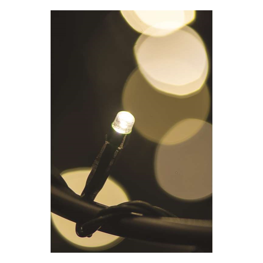 Corrente exterior de Natal LED 80xLED/13m IP44 branco quente