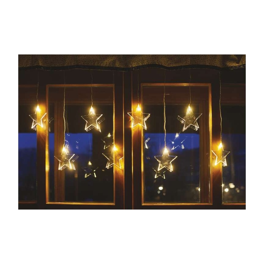 Corrente exterior de Natal LED 8xLED/5,84m IP44 estrelas