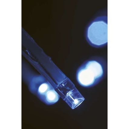 Corrente exterior de Natal LED CHAIN 180xLED/8 funções 8m IP44 branco frio