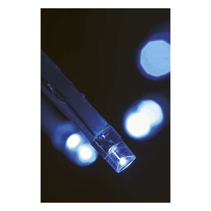 Corrente exterior de Natal LED CHAIN 180xLED/8 funções 8m IP44 branco frio