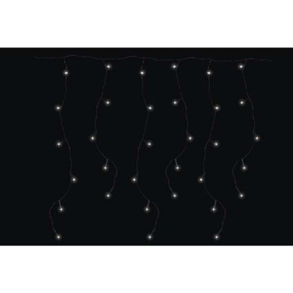 Corrente exterior de Natal LED CHAIN 180xLED/8 funções 8m IP44 branco frio