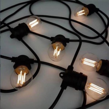 Corrente exterior decorativa MIMOSA 20xE27/1,3W/230V IP44 10m