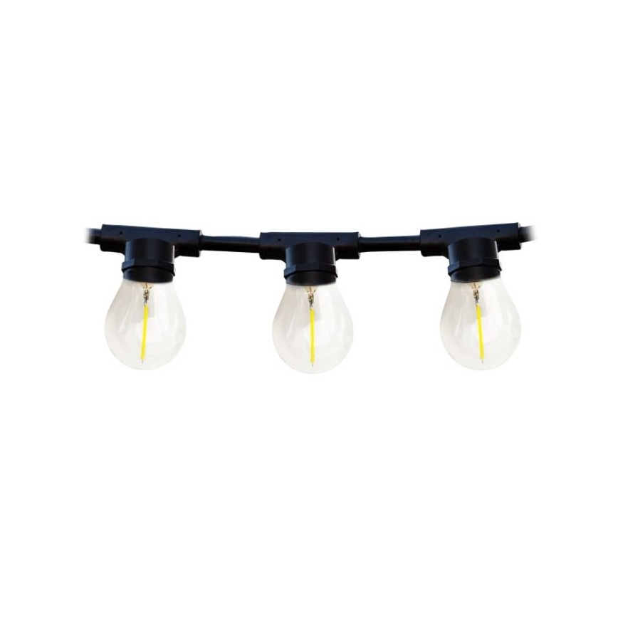 Corrente exterior decorativa MIMOSA 20xE27/1,3W/230V IP44 10m
