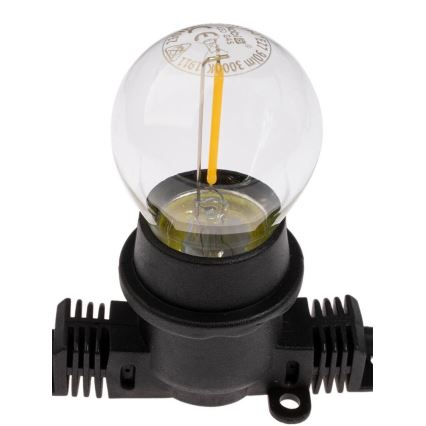 Corrente exterior decorativa MIMOSA 20xE27/1,3W/230V IP44 10m