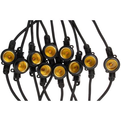 Corrente exterior decorativa MIMOSA 20xE27/1,3W/230V IP44 10m