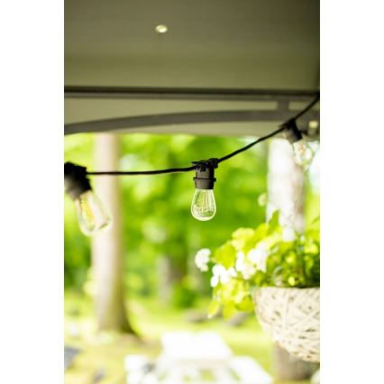 Corrente exterior decorativa MIMOSA 20xE27/1,3W/230V IP44 20m