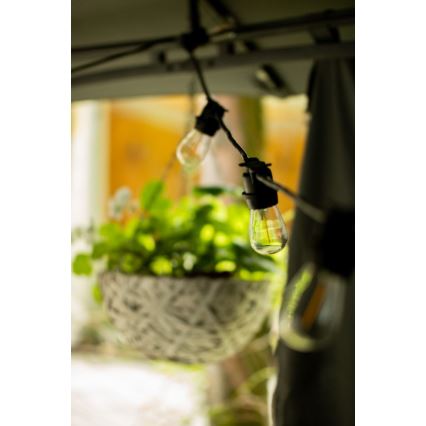 Corrente exterior decorativa MIMOSA 20xE27/1,3W/230V IP44 20m