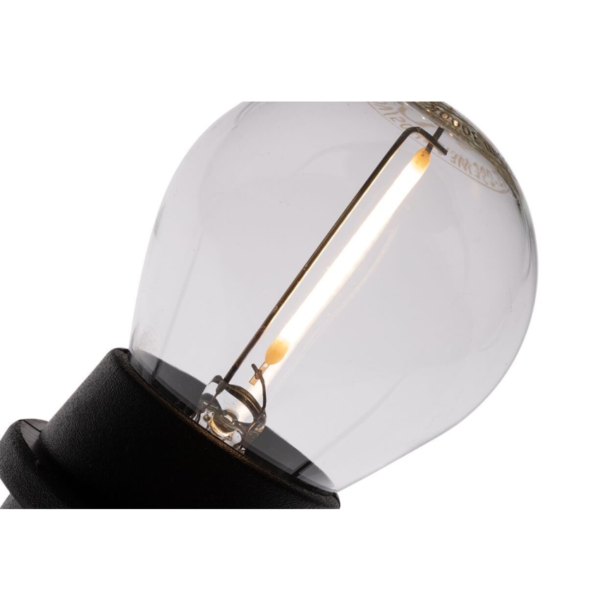 Corrente exterior decorativa MIMOSA 20xE27/1,3W/230V IP44 20m