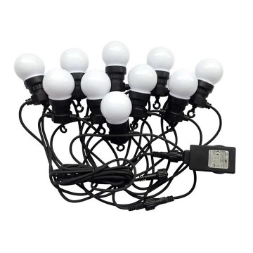 Corrente exterior LED STRING 5m 10xLED/0,5W/230V IP44 3000K