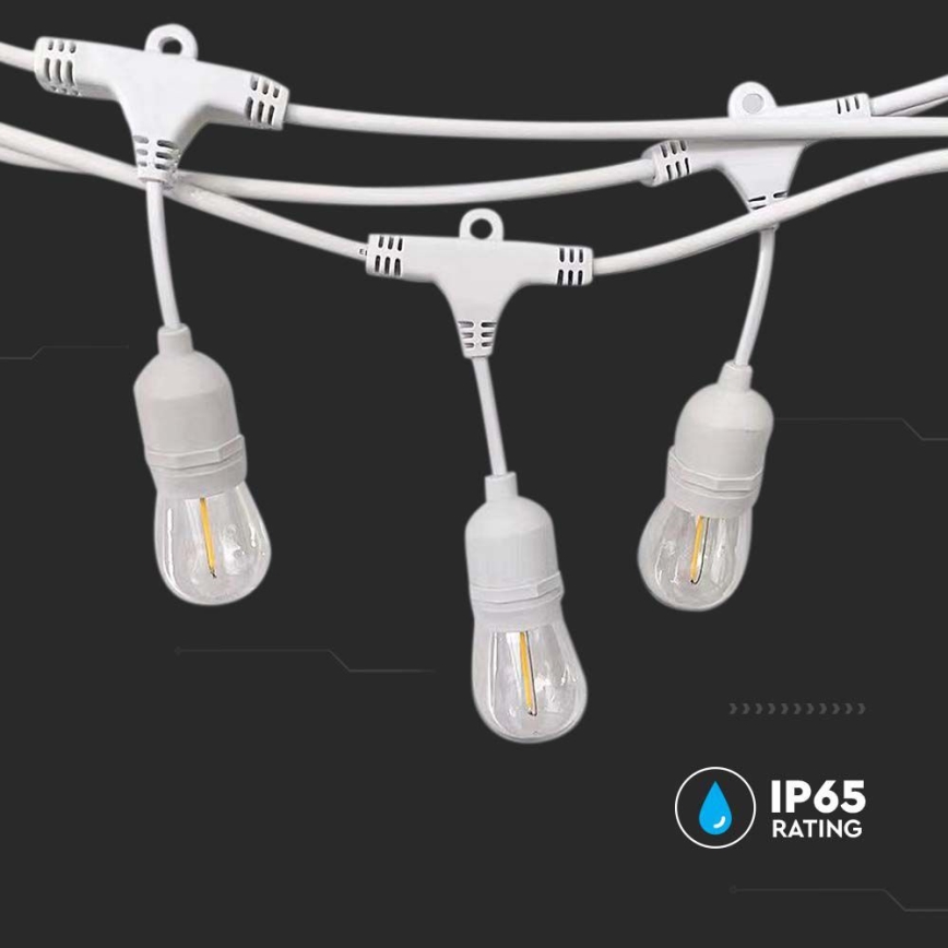 Corrente exterior STRING 15xE27/40W/230V 15m IP65