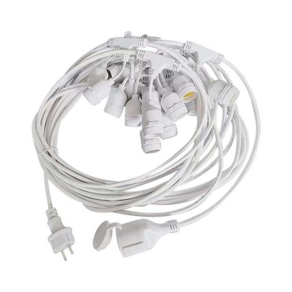 Corrente exterior STRING 15xE27/40W/230V 15m IP65