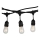 Corrente exterior STRING 5m 10xE27/40W/230V IP54