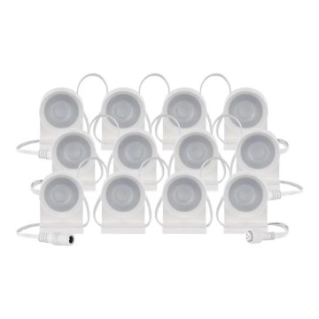 Corrente LED RGBIC+CCT decorativa com iluminação GoSmart 12xLED/7W/230V 255 cm Wi-Fi Tuya