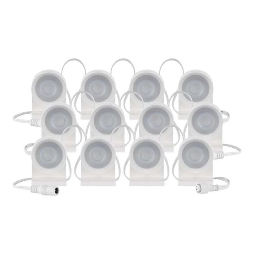 Corrente LED RGBIC+CCT decorativa com iluminação GoSmart 12xLED/7W/230V 255 cm Wi-Fi Tuya