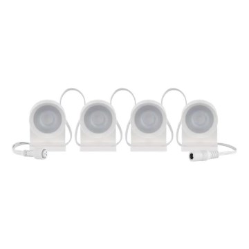Corrente LED RGBIC+CCT decorativa com iluminação GoSmart - extensão 4xLED/7W/230V 85 cm Wi-Fi Tuya
