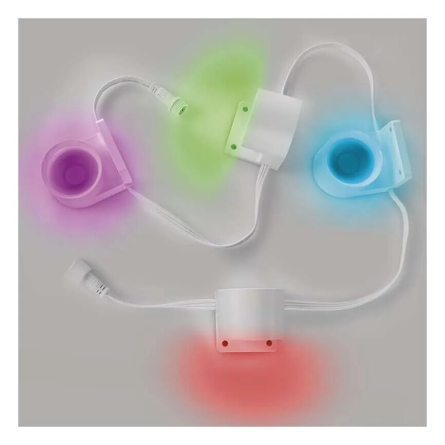 Corrente LED RGBIC+CCT decorativa com iluminação GoSmart - extensão 4xLED/7W/230V 85 cm Wi-Fi Tuya