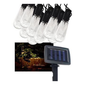 Corrente LED Solar para exterior 10xLED/1,2V 2,2 m IP44