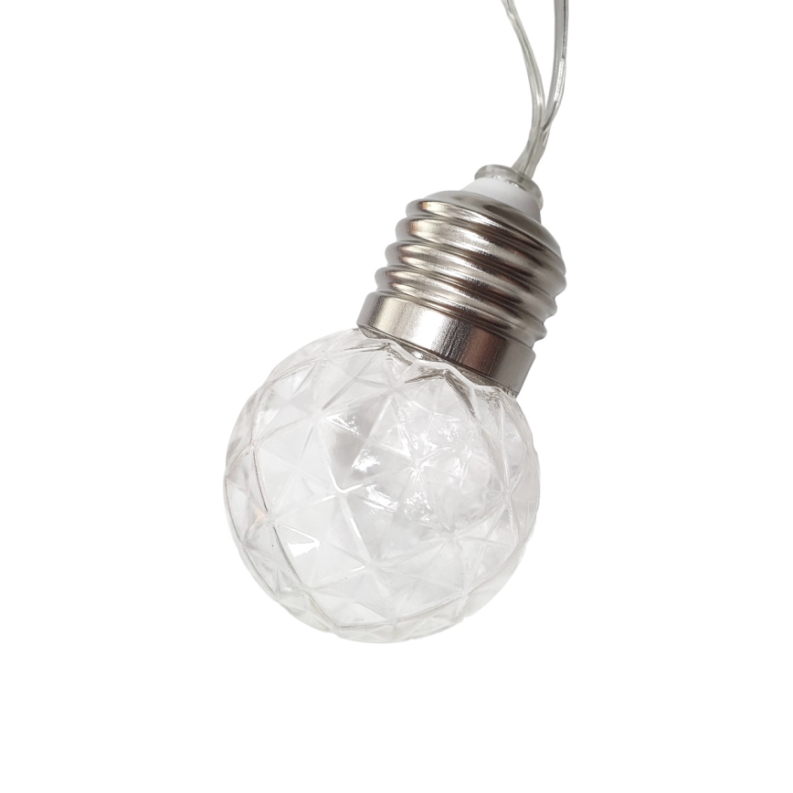 Corrente LED Solar para exterior 10xLED/1,2V 2,2 m IP44