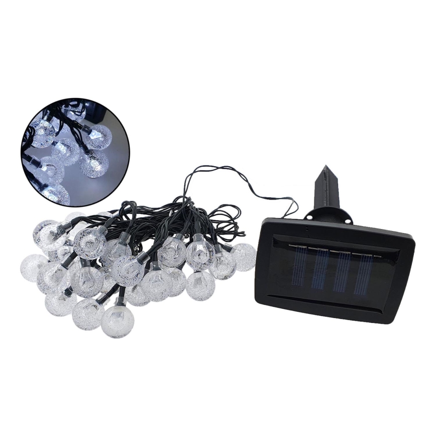 Corrente LED Solar para exterior 30xLED/1,2V 6,5 m IP44