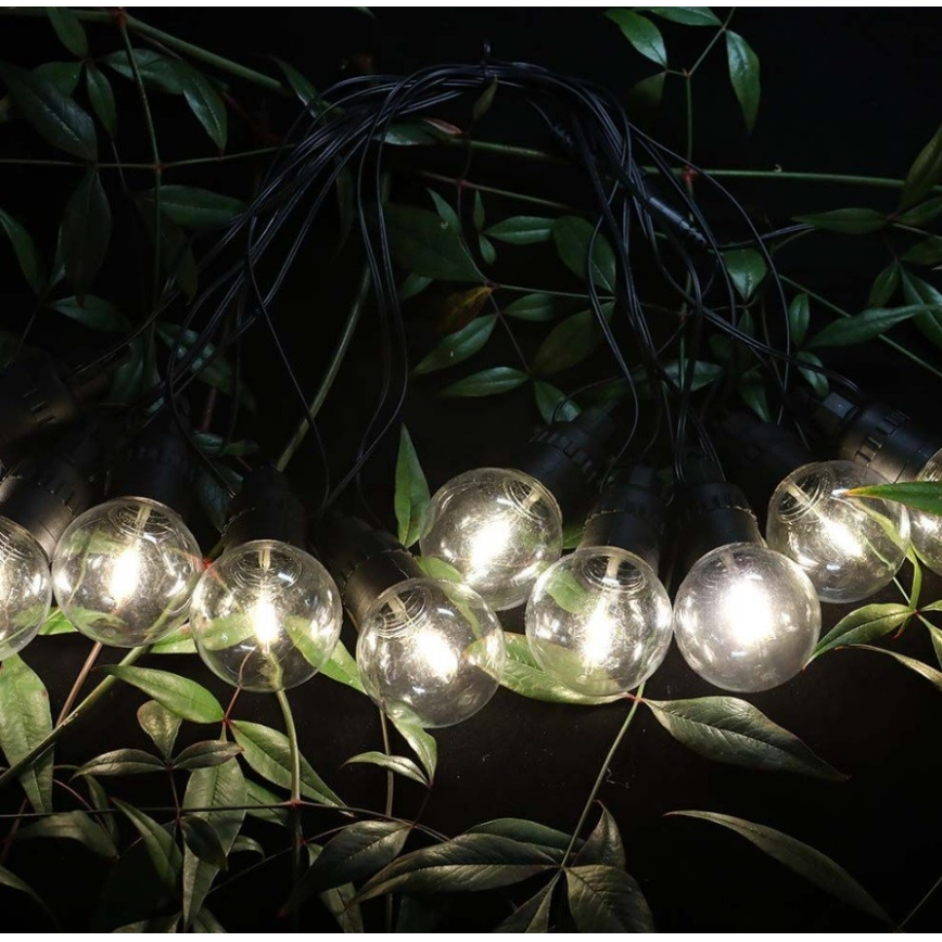 Corrente solar LED 10xLED/0,5/4,5V 12 m 3000K IP44 + controlo remoto