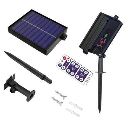 Corrente solar LED 10xLED/0,5/4,5V 12 m 3000K IP44 + controlo remoto