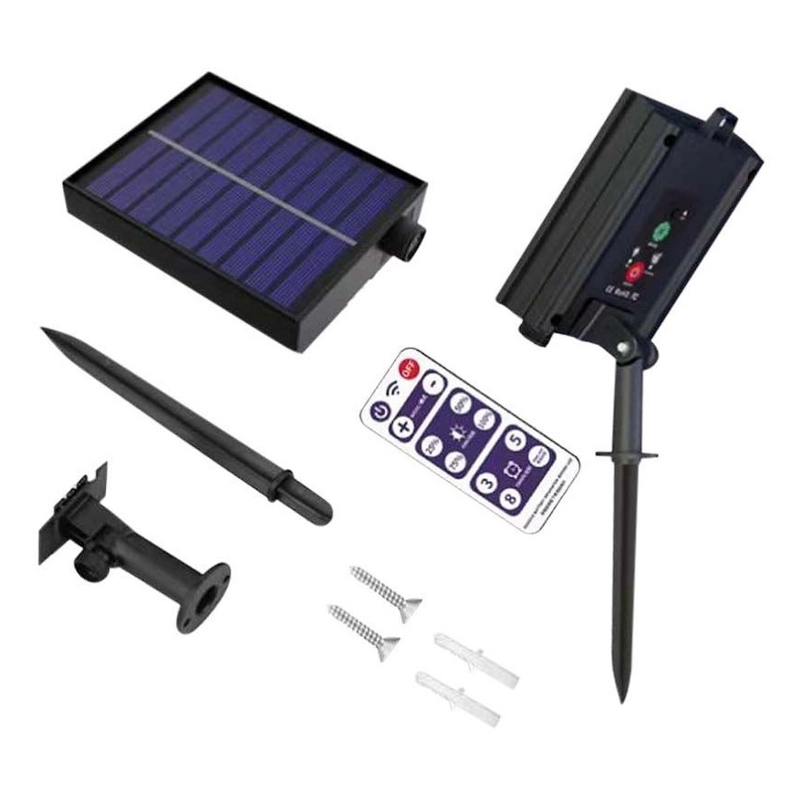 Corrente solar LED 10xLED/0,5/4,5V 12 m 3000K IP44 + controlo remoto