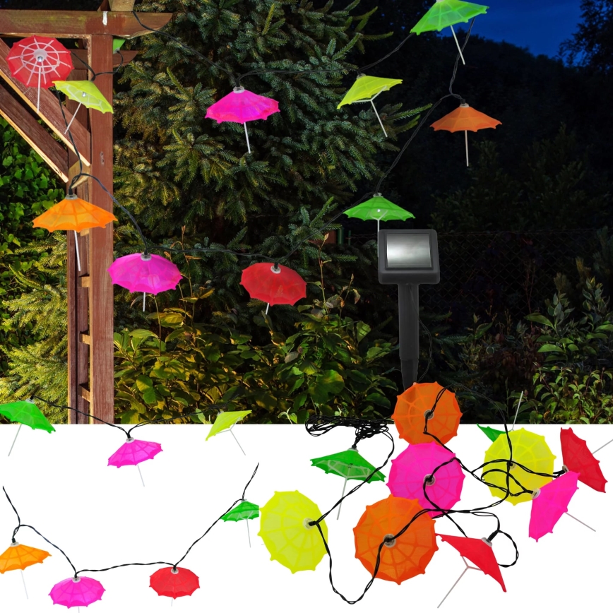 Corrente solar LED 10xLED/1,2V IP44 umbrellas