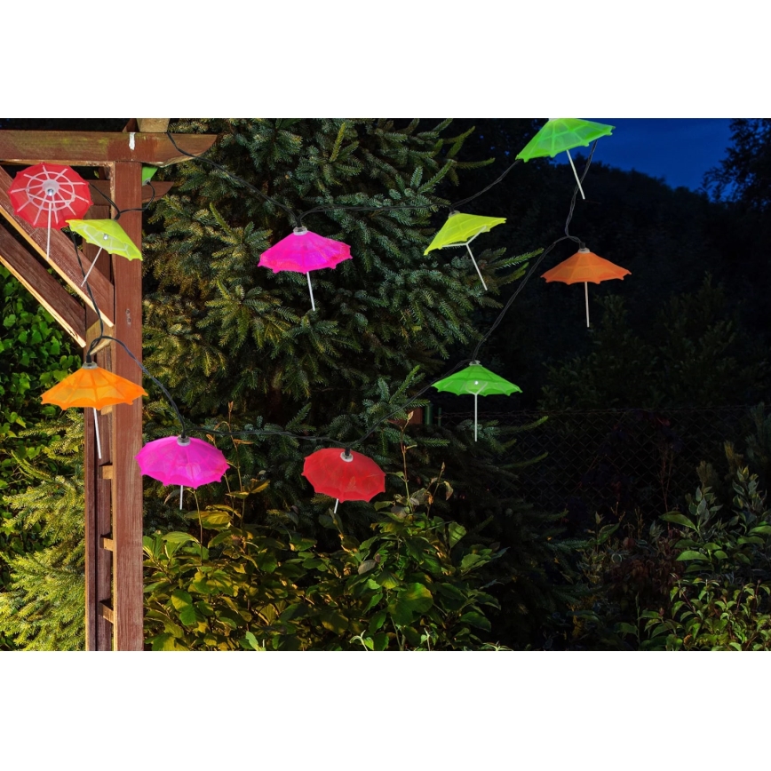 Corrente solar LED 10xLED/1,2V IP44 umbrellas