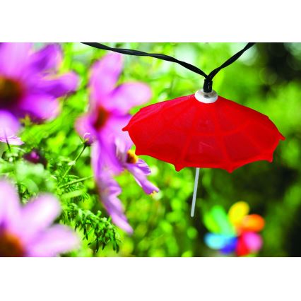Corrente solar LED 10xLED/1,2V IP44 umbrellas