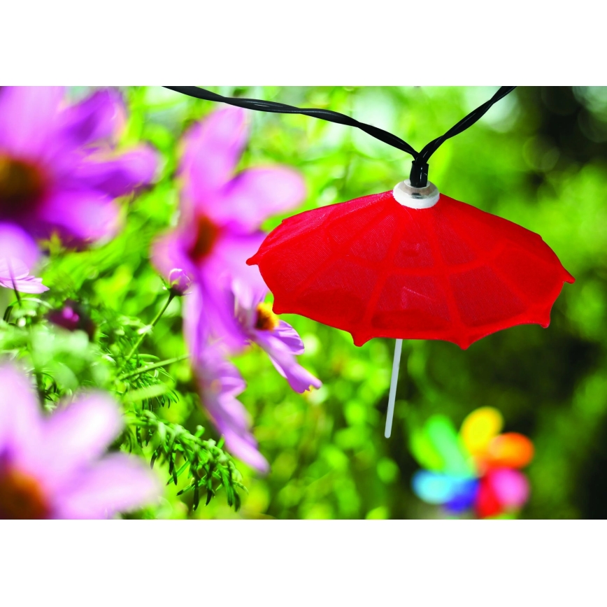 Corrente solar LED 10xLED/1,2V IP44 umbrellas