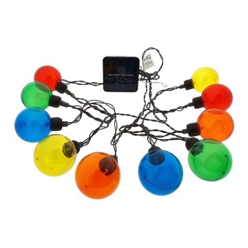 Corrente solar LED 10xLED/3,65m IP44 multicolor