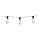 Corrente solar LED 3,35m 10xLED/1,2V
