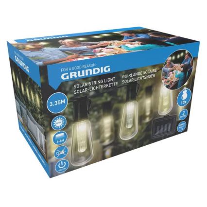 Corrente solar LED 3,35m 10xLED/1,2V
