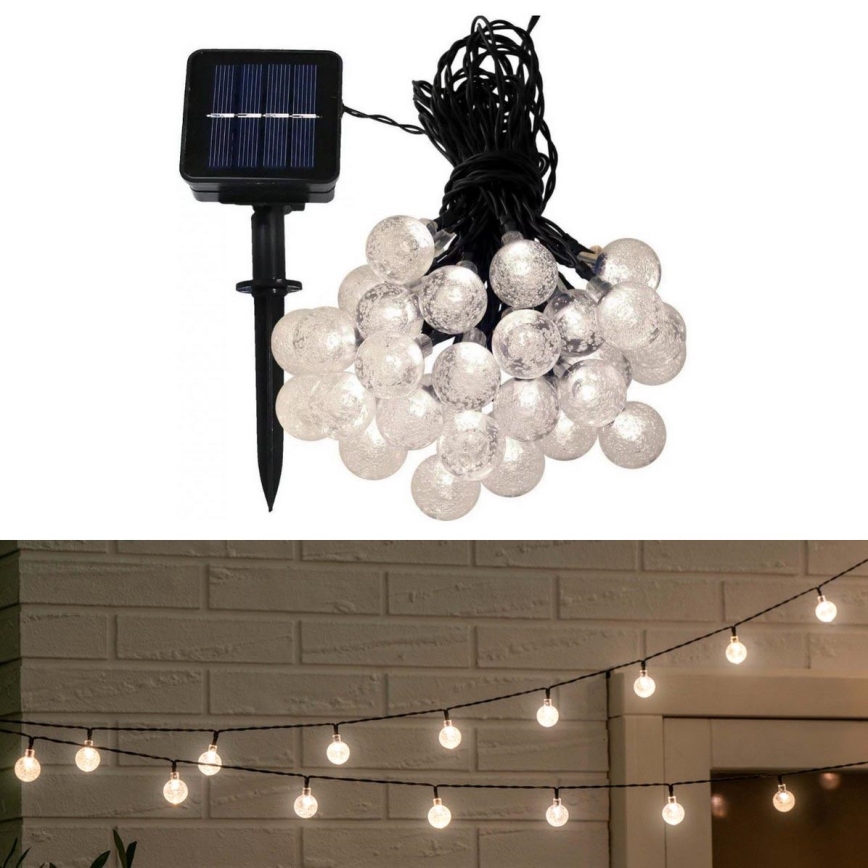 Corrente solar LED 6,9m 50xLED/1,2V