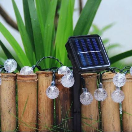 Corrente solar LED 6,9m 50xLED/1,2V
