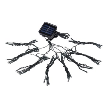 Corrente solar LED 72xLED/1,2V IP44 sob guarda-sol
