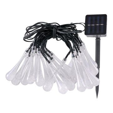 Corrente solar LED ICE 30xLED/1,2V IP44