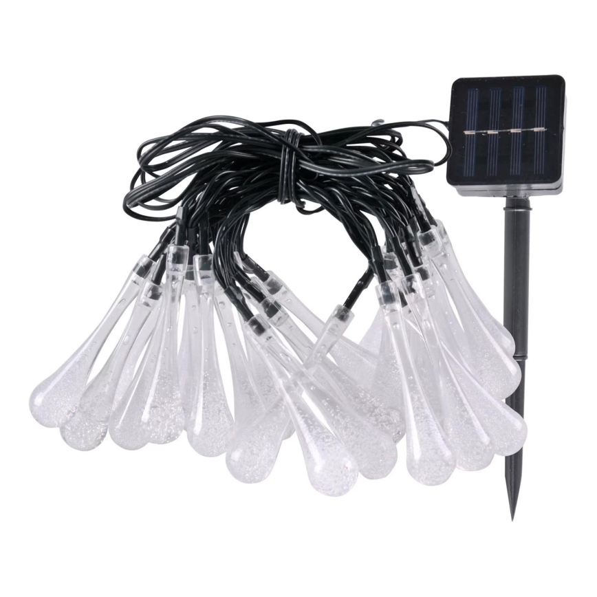 Corrente solar LED ICE 30xLED/1,2V IP44