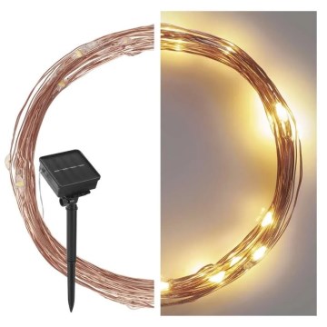 Corrente solar LED LED/2,4W/1,2V 1xAA 15 m IP44 3000K 600 mAh