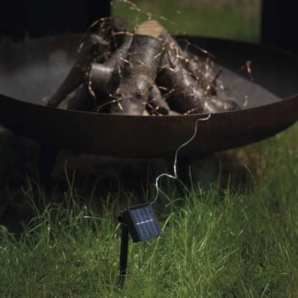 Corrente solar LED LED/2,4W/1,2V 1xAA 15 m IP44 3000K 600 mAh