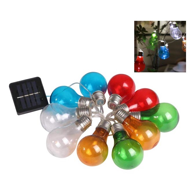 Corrente solar LED PARTY 10xLED/1,2V IP44