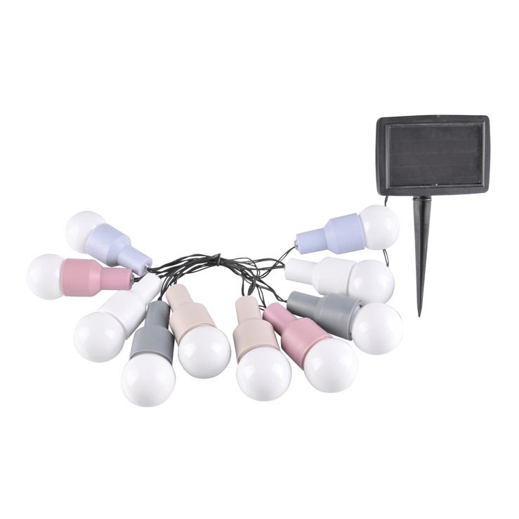 Corrente solar LED  PASTEL 10xLED/1,2V IP44