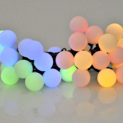 Corrente solar LED RGB PARTY 30xLED/1,2V 400 mAh 3,9 m IP44